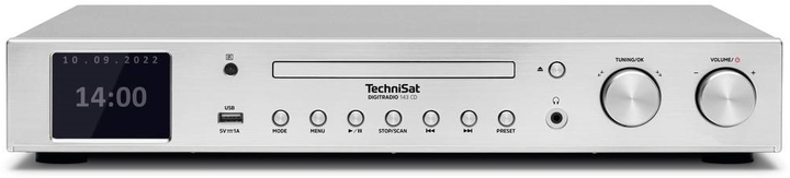 Odbiornik radiowy TechniSat Digitradio 143 CD DAB+ Silver (0001/3989) - obraz 2