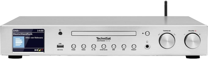 Odbiornik radiowy TechniSat Digitradio 143 CD DAB+ Silver (0001/3989) - obraz 4