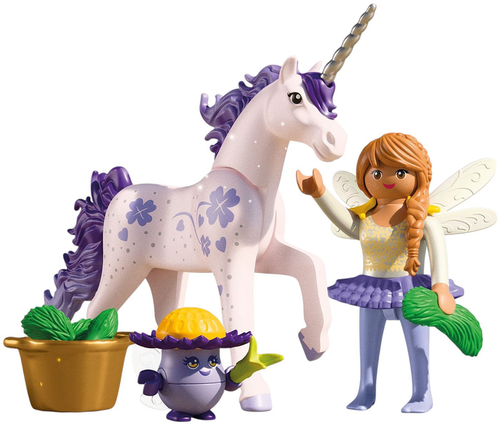 Ігровий набір Playmobil Колекційний єдиноріг: Lucky Lavender з феєю (71843) (4008789718433) - зображення 2