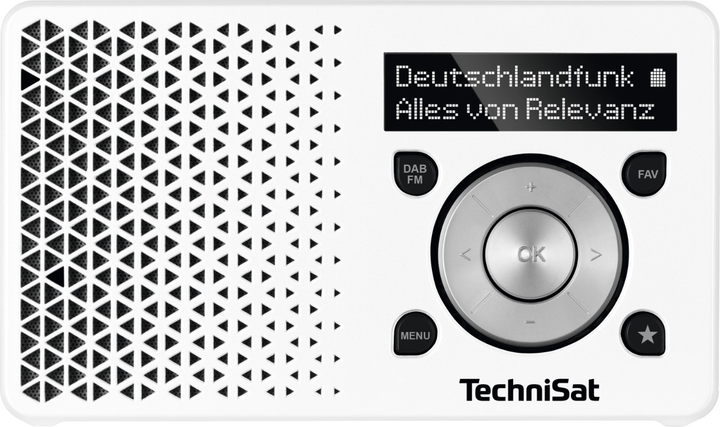 Odbiornik radiowy TechniSat Digitradio 1 DAB+ White-Silver (0001/4997) - obraz 1