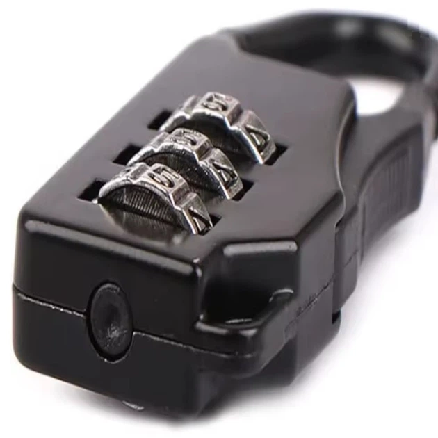 Замок мини CL005MSK Switzerland кодовый 3 цифры металл black - Фото 4 Замок мини CL005MSK Switzerland кодовый 3 цифры металл black - изображение 4