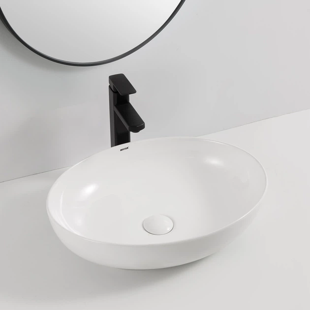 Раковина накладная Mixxus Premium ELLIPSE-0102 515х400х130mm (MP6551) - изображение 5