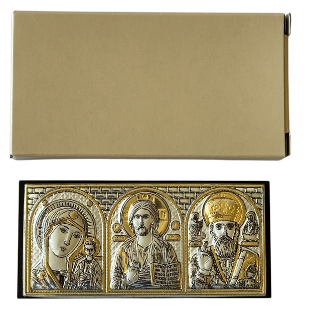Греческая икона Prince Silvero в автомобиль тройник MB/E1316LX 8 х 3,5 см - изображение 3