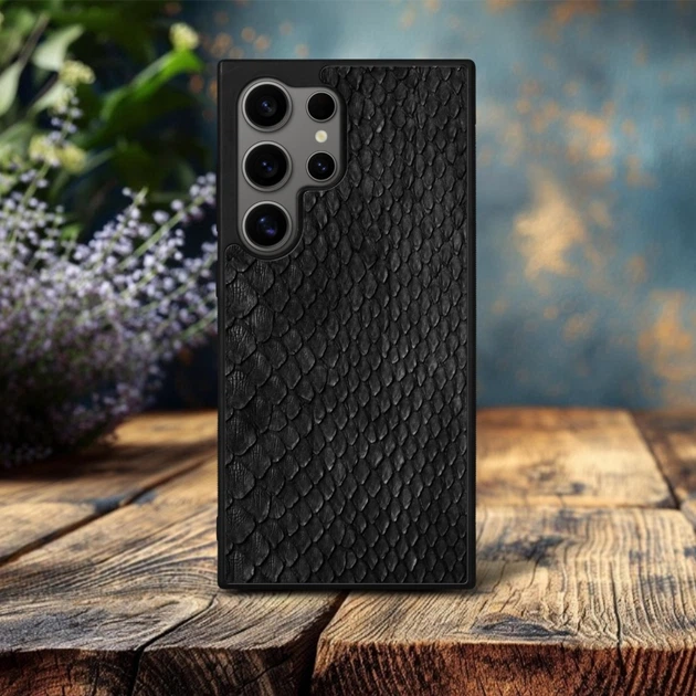 Накладка SkinBacker Mini Python Scales для Samsung Galaxy S24 Ultra Чорний (79550) - зображення 2