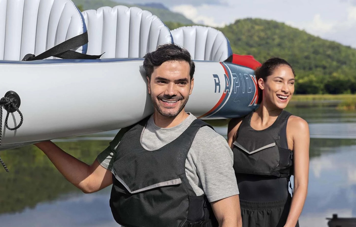 Каяк надувний Bestway Hydro-Force Lite Rapid X3 381 x 100 см 65132 (6941607364604) - зображення 9
