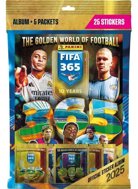 Набір колекційних карток Panini Fifa 365 2025 - Starter Pack Stickers 105903 (8051708020472) - зображення 1