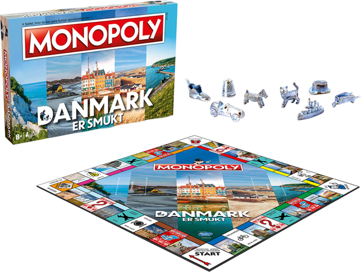 Настільна гра Winning Moves Monopoly Danmark er smukt (видання данською) (5036905049962) - зображення 2
