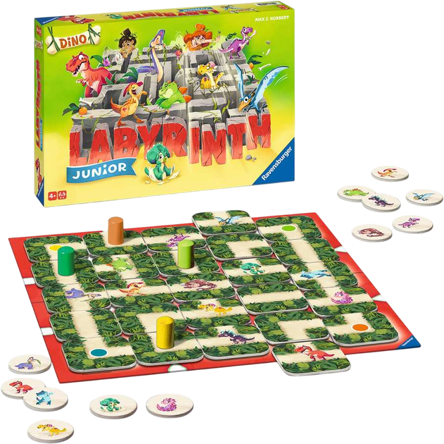 Настільна гра Ravensburger Dino Junior Labyrinth (4005556223633) - зображення 2