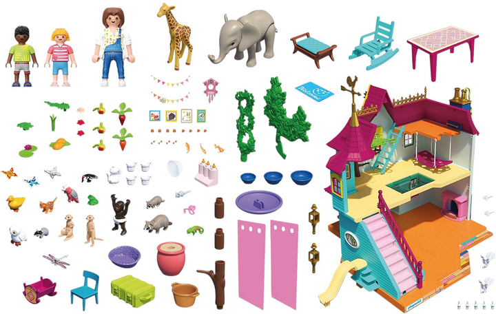 Ігровий набір Playmobil Кольорова вілла для тварин (71852) (4008789718525) - зображення 3