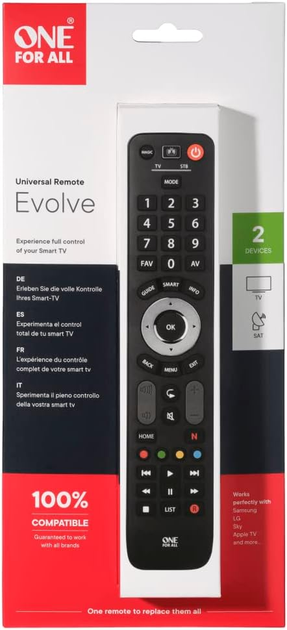 Pilot uniwersalny One For All Evolve 2 URC7125 (8716184065446) - obraz 3