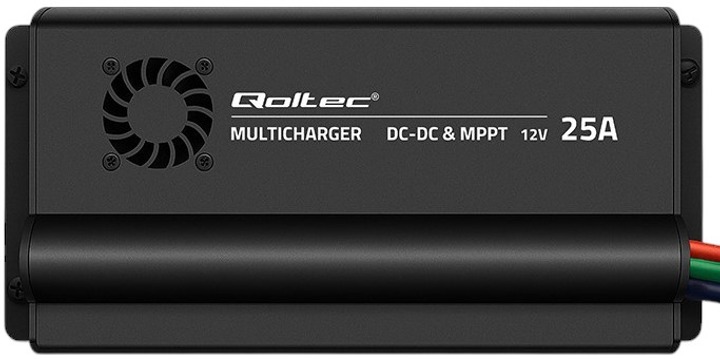 Automatyczna ładowarka Qoltec DC-DC 12V 25A MPPT (5901878519203) - obraz 2