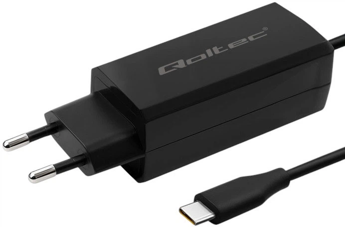 Ładowarka sieciowa Qoltec GaN 90W 5-20V 1x USB-C 3.1 Black (5901878524207) - obraz 2
