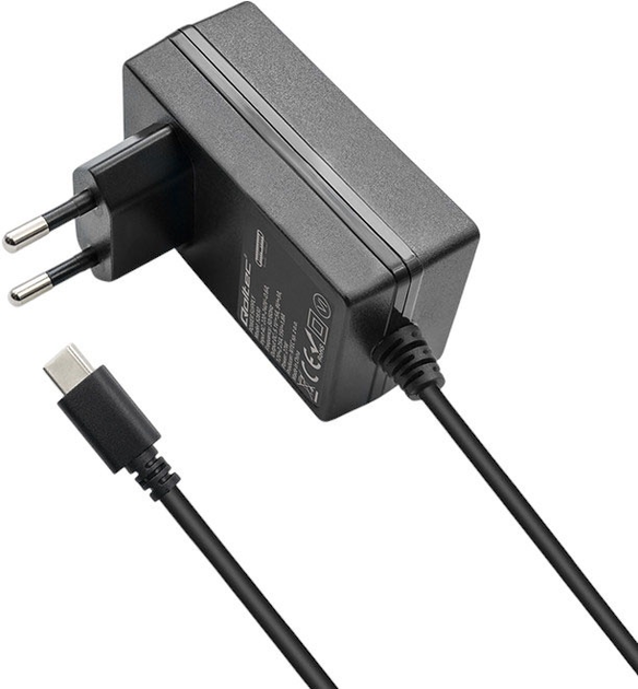 Ładowarka sieciowa Qoltec Super FAST PD do Raspberry PI 5 27W 15V 1x USB-C Black (5901878518305) - obraz 2