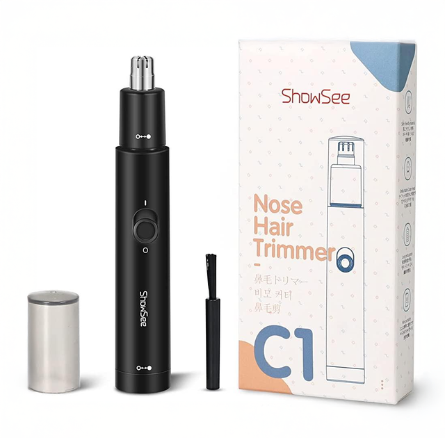 Триммер для носа и ушей ShowSee Nose Hair Trimmer (C1-BK) беспроводной со съемной плавающей головкой, Black - изображение 7