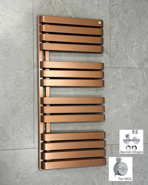 Рушникосушка комбінована Terma WARP S 1110x500, колір Bright