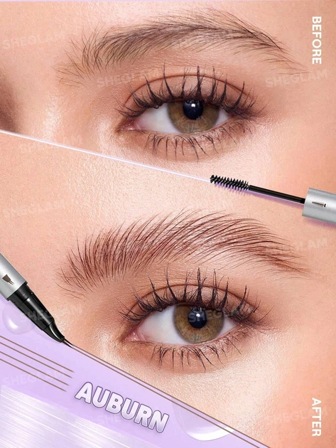 Карандаш для бровей 2 в 1 Sheglam Real Flow Laminating Brow Pen/Stylo A Sourcils Laminant Real Flow, Auburn, 1.1g/ 0.4 ml - Фото 2 Карандаш для бровей 2 в 1 Sheglam Real Flow Laminating Brow Pen/Stylo A Sourcils Laminant Real Flow, Auburn, 1.1g/ 0.4 ml - изображение 2