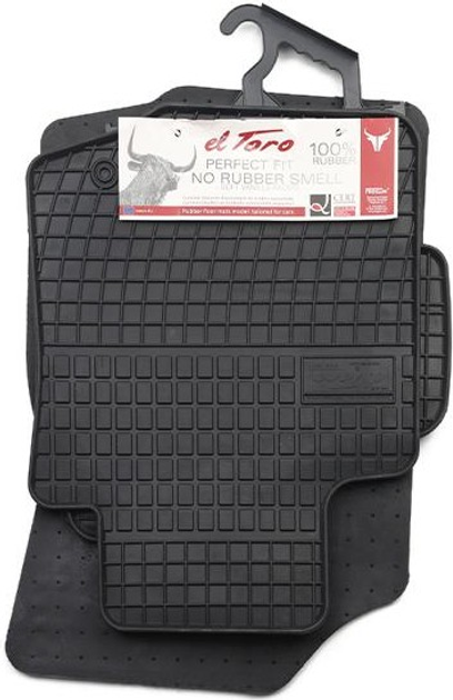 Dywaniki samochodowe Frogum Basic El Toro do Citroen C1 2005–2014 / Peugeot 107 2005–2014 / Toyota Aygo 2005–2014 Czarne 4 szt (5907377540700) - obraz 1