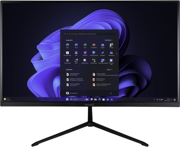 Monoblok Terra All-In-One-PC 2401 GreenLine (1000072) Black - obraz 1