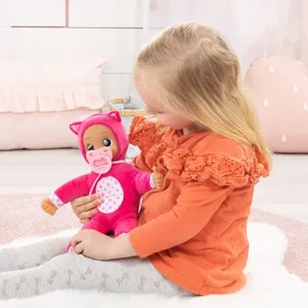 Lalka bobas Bayer Design Baby Angels Big eyes kotek z dźwiękami 30 cm 93028AD (4003336416534) - obraz 5