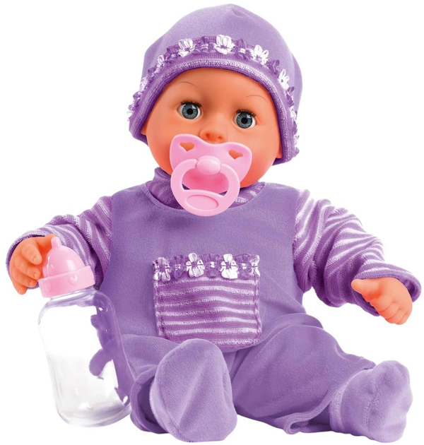 Лялька Bayer Design First Words Baby Lila 38 см (93826AF) (4003336419580) - зображення 1