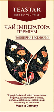 Чай TeaStar Імператора Преміум чорний байховий з шматочками фруктів 100 г (1260) - Фото 2 Чай TeaStar Імператора Преміум чорний байховий з шматочками фруктів 100 г (1260) - изображение 2