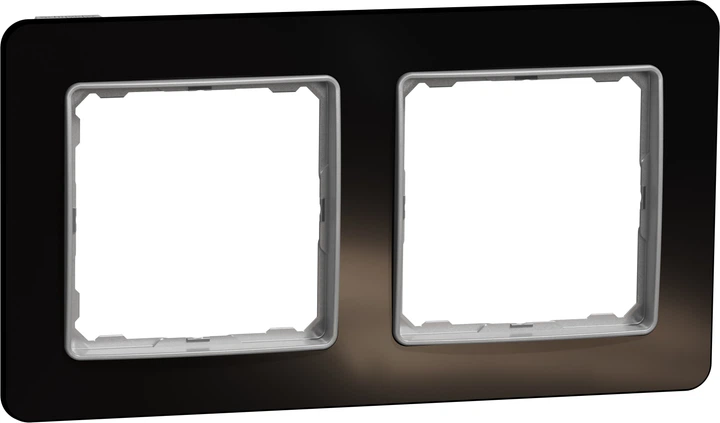 Рамка 2-постова Schneider Electric Sedna Design Штучне чорне скло SDD361802 - Фото 1 Рамка 2-постова Schneider Electric Sedna Design Штучне чорне скло SDD361802 - изображение 1
