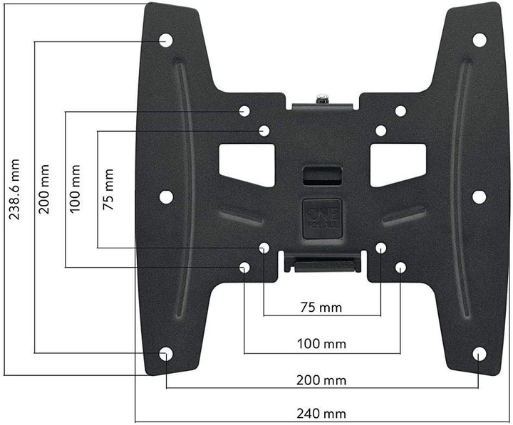 Uchwyt ścienny One For All WM 4221 19" - 43" Solid FLAT (8716184071973) - obraz 2