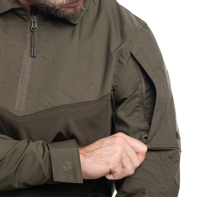 Убакс Pentagon Combat Shirt, Ranger Green, XL - Фото 3 Убакс Pentagon Combat Shirt, Ranger Green, XL - изображение 3