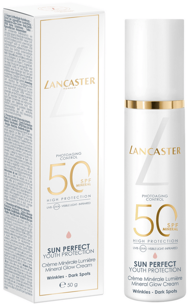 Сонцезахисний крем Lancaster Sun Perfect Mineral Glow Cream SPF 50 50 мл (3616306720602) - зображення 2