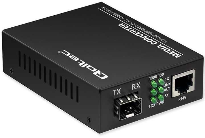 Медіаконвертер Qoltec 52295 (5901878522951) - зображення 1