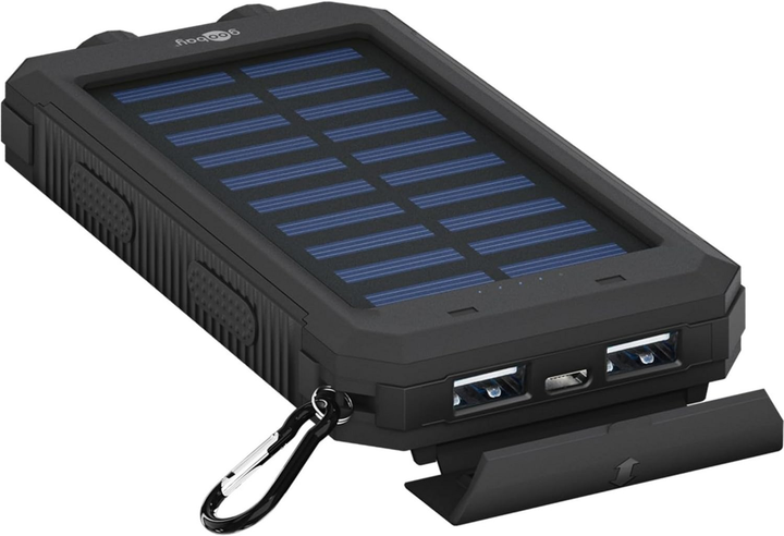Powerbank Goobay Outdoor Solar 8000 mAh 10W Black (4040849492167) - obraz 3