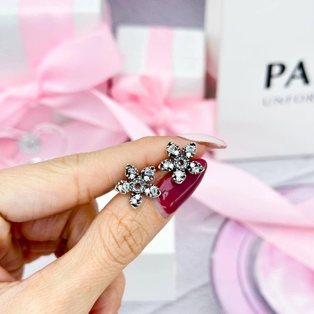 Срібні сережки Pandora Демогоргон Дивні дива Пандора 293573C01 - изображение 2
