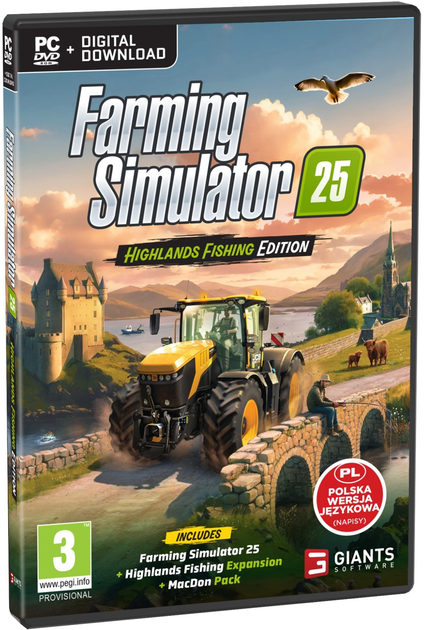 Гра PC Farming Simulator 25: Highlands Fishing Edition (DVD + ваучер для завантаження) (4064635101170) - зображення 2