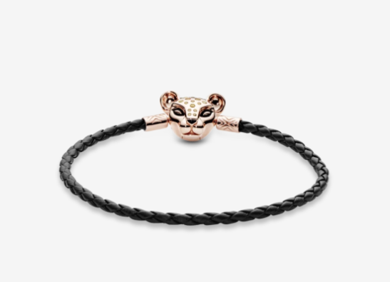 Шкріняний браслет Pandora з застібкою Rose Пандора Сяюча левиця 588053CBK-S (17) - Фото 4 Шкріняний браслет Pandora з застібкою Rose Пандора Сяюча левиця 588053CBK-S (17) - изображение 4