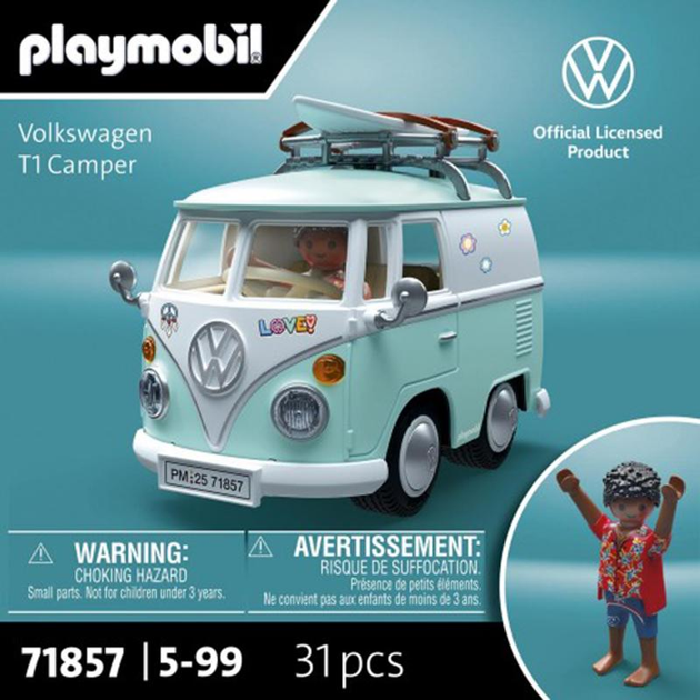 Samochod Playmobil Volkswagen T1 Camper 71857 (4008789718570) - obraz 6