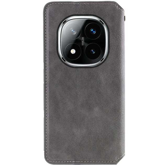 Чохол книжка на Xiaomi Redmi Note 14 Pro 4G / для Ксяомі, сяомі, ксіомі редмі ноте 14 про штучна шкіра / Сірий - Фото 3 Чохол книжка на Xiaomi Redmi Note 14 Pro 4G / для Ксяомі, сяомі, ксіомі редмі ноте 14 про штучна шкіра / Сірий - зображення 3