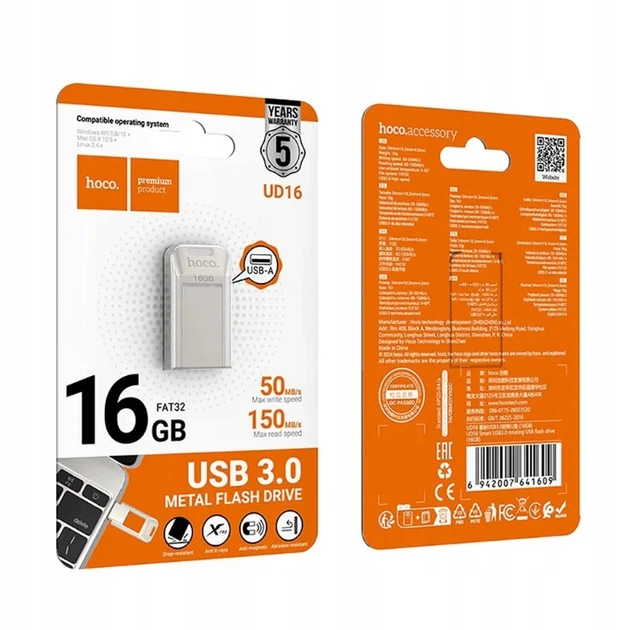 Флеш-накопичувач Hoco UD16 Smart USB3.0 rotating USB flash drive(16GB) - Фото 2 Флеш-накопичувач Hoco UD16 Smart USB3.0 rotating USB flash drive(16GB) - зображення 2