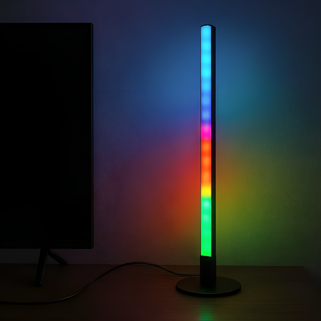 Світлодіодна лампа RGB світильник зі зміною кольору регулюванням яскравості пультом управління роботою від USB (480678-Prob) - зображення 3