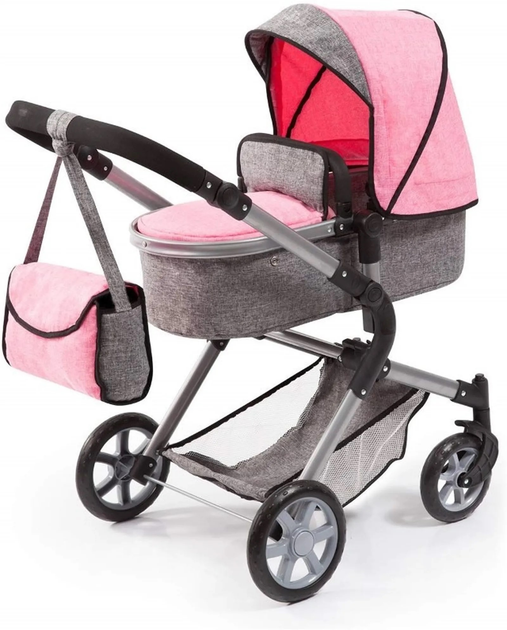 Wózek dla lalki Bayer Design City Neo 18125AA Szaro-różowy (4003336181258) - obraz 4