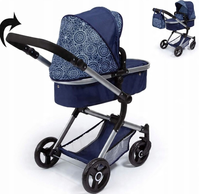 Wózek dla lalki Bayer Design Combi Neo Vario 18403AA Granatowy (4003336184037) - obraz 13