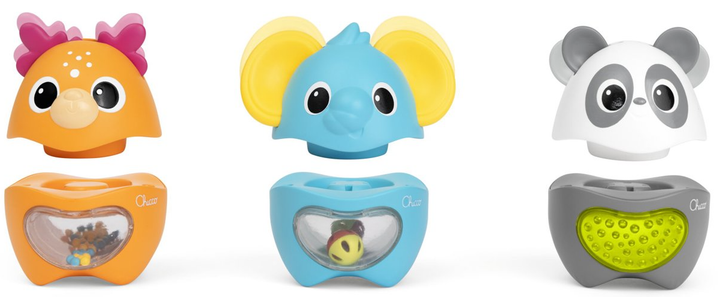 Розвиваюча іграшка Chicco Baby Sense & Focus Activity Animals 3в1 (8058664176977) - зображення 5