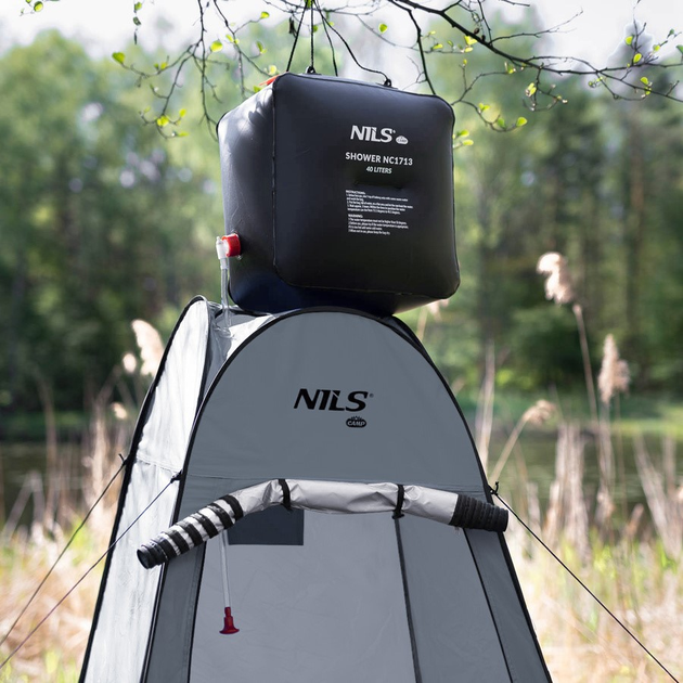 Намет-роздягальня NILS CAMP NC1706 Сірий (5908261681257) - зображення 12