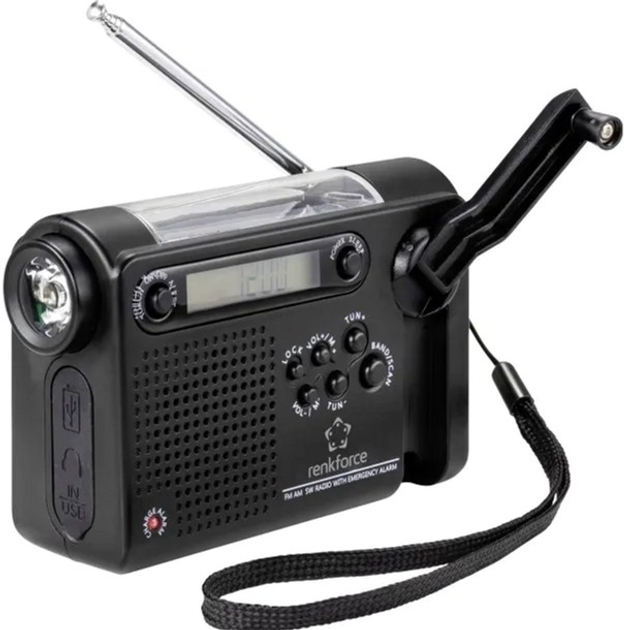 Radio Renkforce RF-CR-200 Black (RF-4694806) - obraz 1