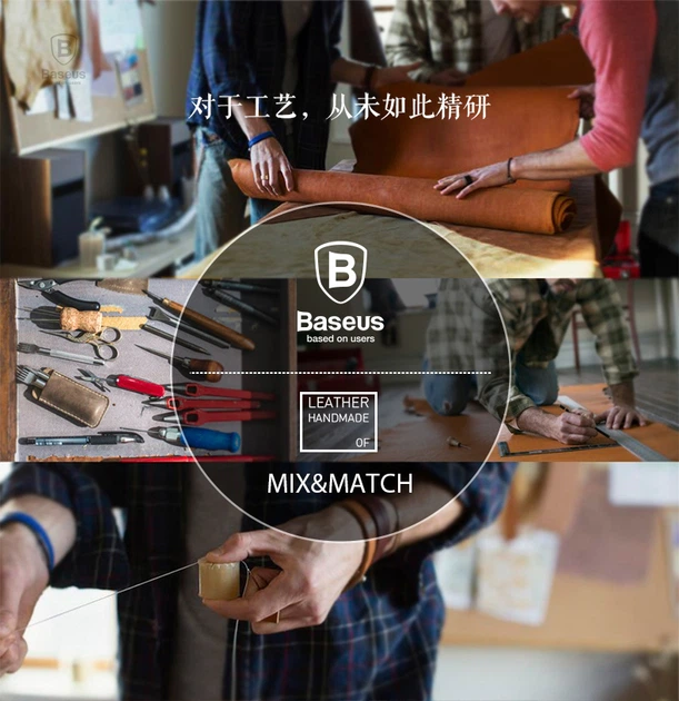 Шкіряний чохол Baseus Collocation Series для iPhone 6 (Golden Age) - зображення 6