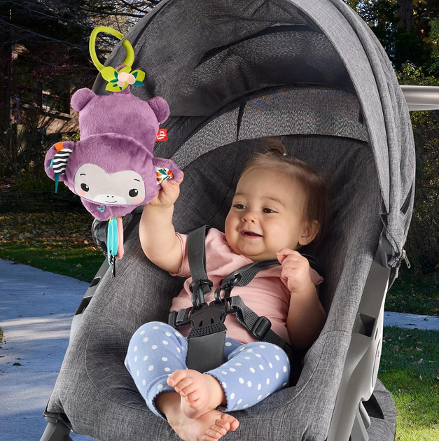 Zabawka Fisher Price JFF02 Śpiewaj i idź wisząca małpa z muzyką Fioletowa (194735294749) - obraz 3