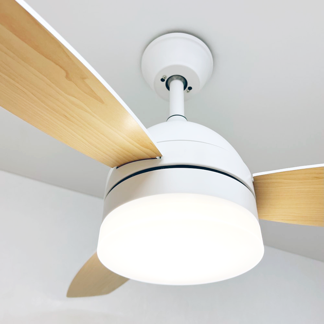 Люстра з вентилятором FAN WOOD 48W+18W R Luminaria WHITE/WOOD 5000Lm керована світлодіодна з пультом ДУ 1060x390мм - Фото 3 Люстра з вентилятором FAN WOOD 48W+18W R Luminaria WHITE/WOOD 5000Lm керована світлодіодна з пультом ДУ 1060x390мм - зображення 3