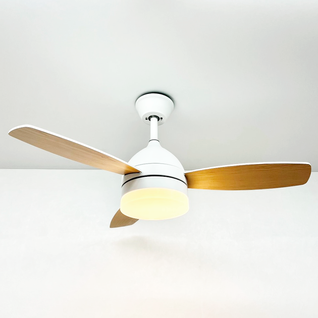 Люстра з вентилятором FAN WOOD 48W+18W R Luminaria WHITE/WOOD 5000Lm керована світлодіодна з пультом ДУ 1060x390мм - Фото 5 Люстра з вентилятором FAN WOOD 48W+18W R Luminaria WHITE/WOOD 5000Lm керована світлодіодна з пультом ДУ 1060x390мм - зображення 5