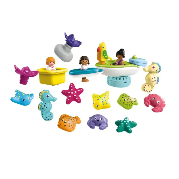 Zestaw zabawek dla dzieci Playmobil JUNIOR & Tinti: Kalendarz adwentowy kolorowa kąpiel 71777 (4008789717771) - obraz 3