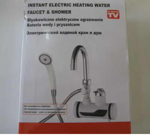Проточный водонагреватель-кран Water Heater 3 кВт до 60°C LCD-дисплей - изображение 2