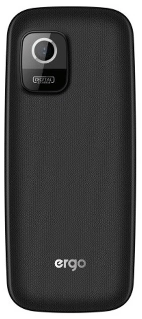 Мобільний телефон ERGO B184 Dual Sim чорний 1.77 дюйма TFT 0.3 Мп - Фото 3 Мобільний телефон ERGO B184 Dual Sim чорний 1.77 дюйма TFT 0.3 Мп - зображення 3
